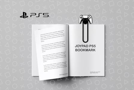Joypad PS5 Keychain & Bookmark