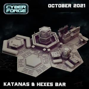 Cyber Forge Savage Space Katanas & Hexes Bar Terrain