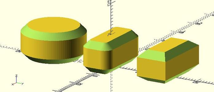 Bevels Library for OpenSCAD