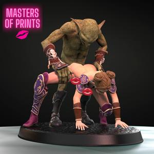ANAL ATTACK OF THE GOBLIN - NSFW - EROTIC MINIATURE 75 MM SCALE