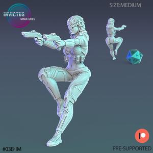 Android Spy Girl Blaster / Space Soldier / Cyberpunk Warrior / Invasion Army / Trooper Attack / Sci-Fi Encounter