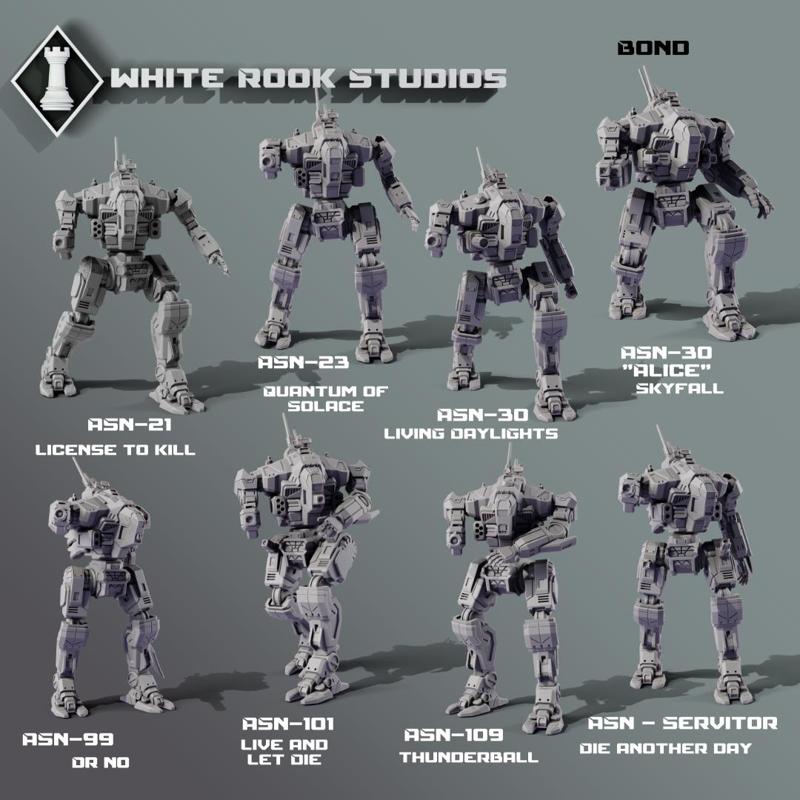 American Mecha - ASN Hired Killer - Bond poses