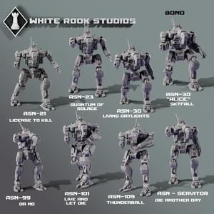 American Mecha - ASN Hired Killer - Bond poses