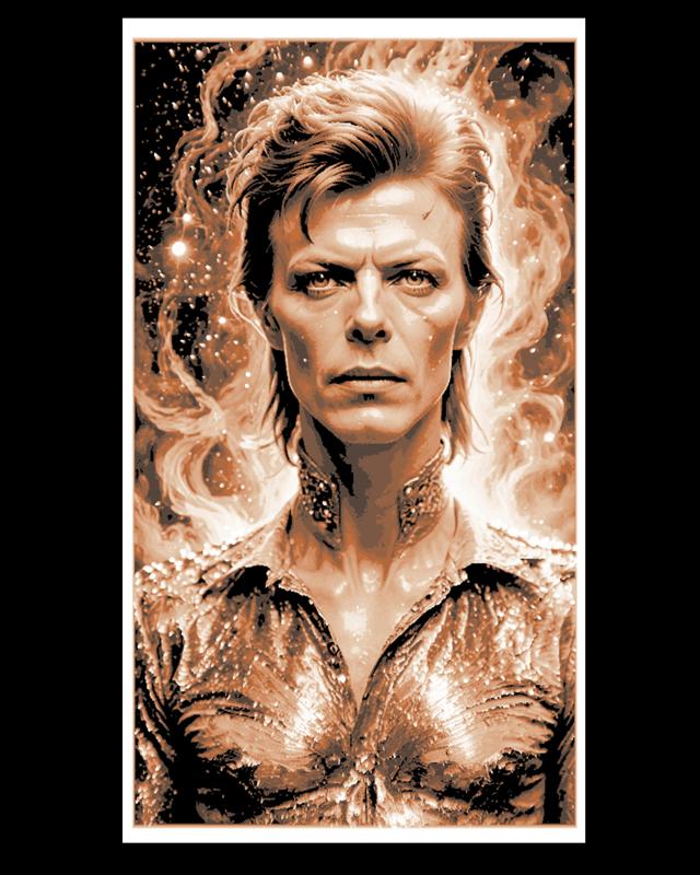 Fanart Tribute - Depiction of David Bowie - Wall Art