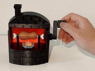 BBQ Spit Automaton