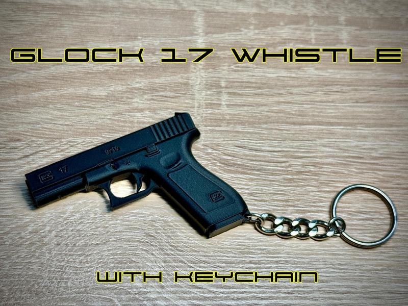 Glock 17 Whistle Keychain