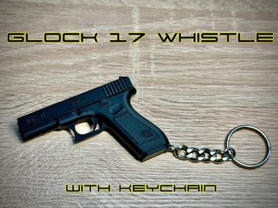 Glock 17 Whistle Keychain