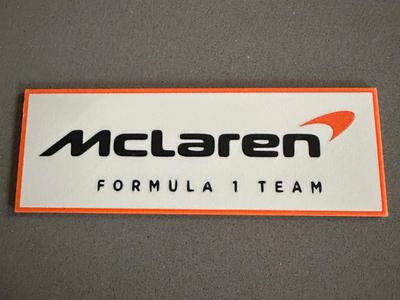 McLaren F1 Team Logo Plate
