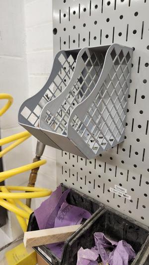 Sandpaper Disc Holder - 6in diameter - pegboard
