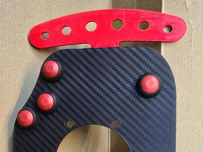 Button plate Sim racing Real car with paddle