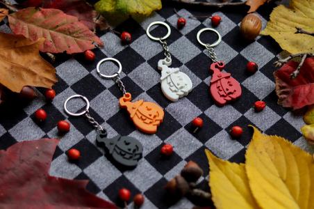 Wizard Pumpkin Keychain | Autumn Series | Halloween
