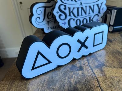 Playstation controller buttons lightbox