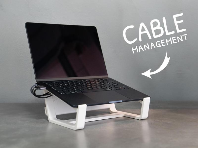 LAPTOP STAND (With cable management)