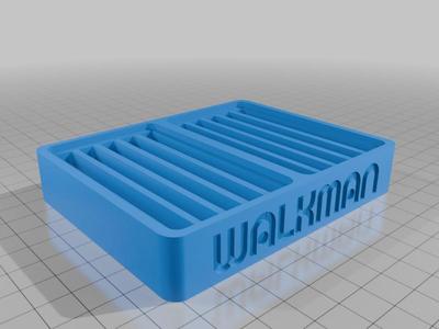 MiniDisc Stand for 10 Discs With Walkman Logo