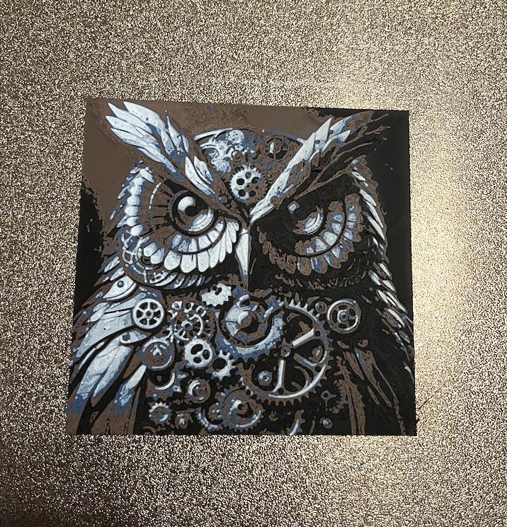 Hueforge Clockwork Owl