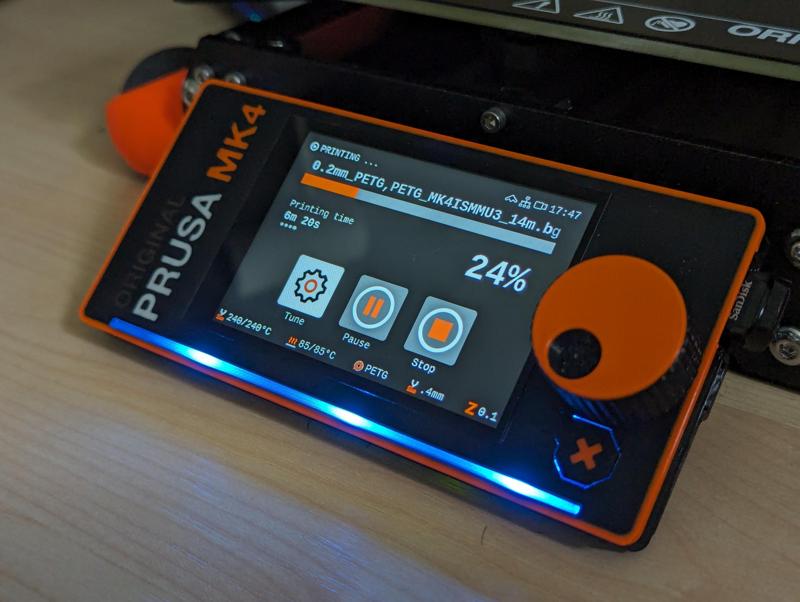 Improved flat xLCD cover for Prusa MK4(S)/MK3.9(S)/MK3.5(S)/XL