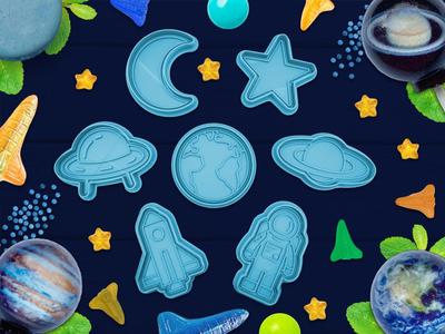 Space set - cookie cutters