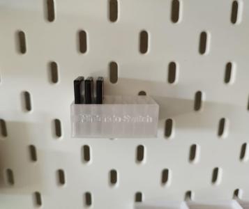 Nintendo Switch cartridge holder for Ikea Skadis