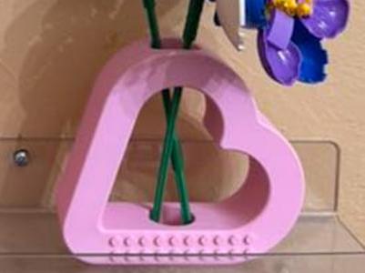 Heart Shaped LEG0 Flower Vase
