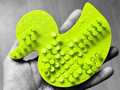 Duck pin art fidget toy