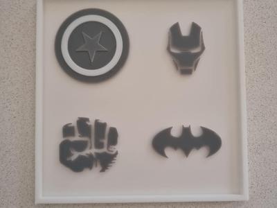 Superheroes inspired wall art 
