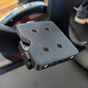 Flat pedal back for Peloton bike