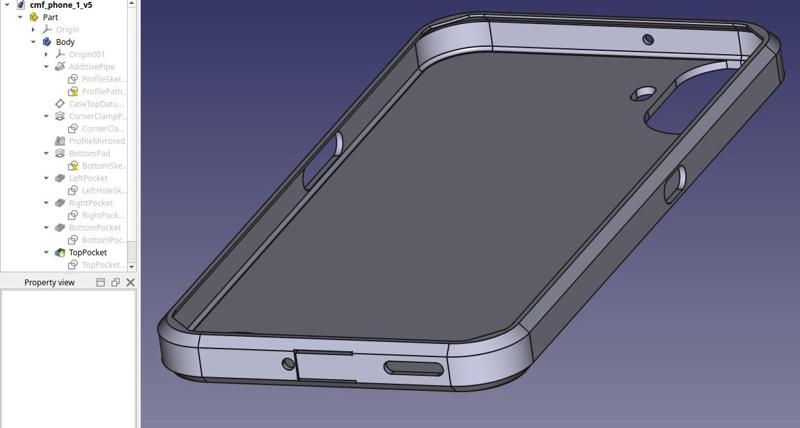 CMF Phone 1 case for TPU with FreeCAD file
