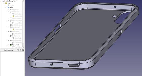 CMF Phone 1 case for TPU with FreeCAD file