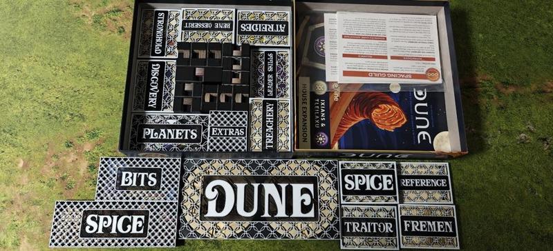 Dune Board Game Insert (All Expansions and Sleeved Cards 2023)