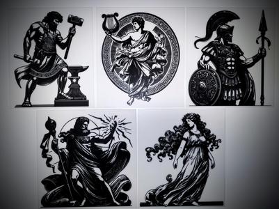 Roman Gods Wall Art Collection