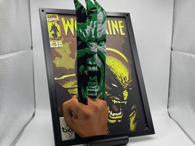 Wolverine Vs Hulk Comic Cover Pop Out Art