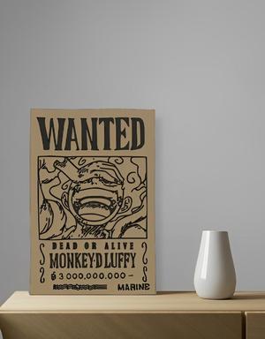 Cartel de se busca de Luffy