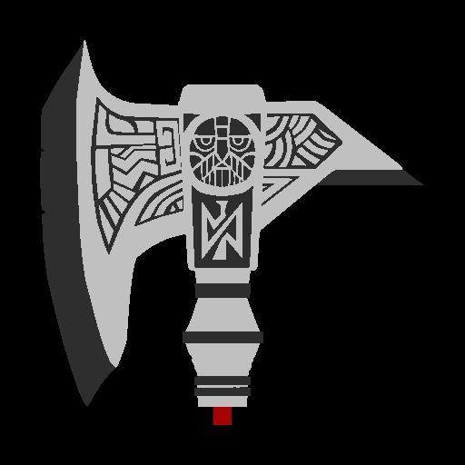 Viking axe full scale