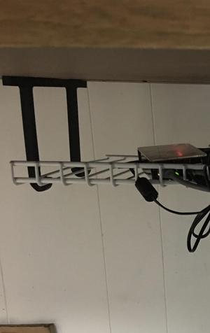 Under-Table Hooks for Rubbermaid Shelf