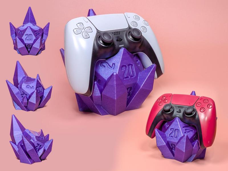 D20 PS5 Controller Stand (20, 1 and Empty version)