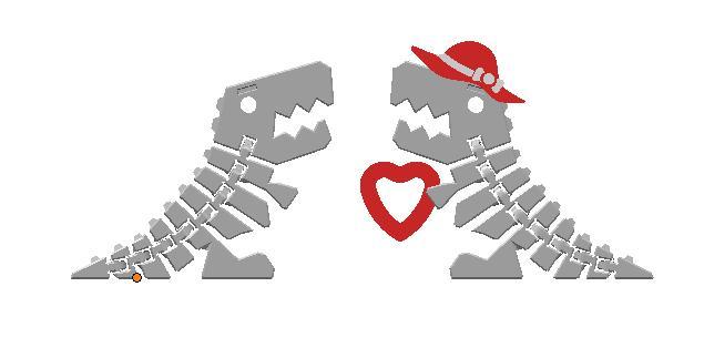 Flexi Rex Dragon – Female Valentine's Edition