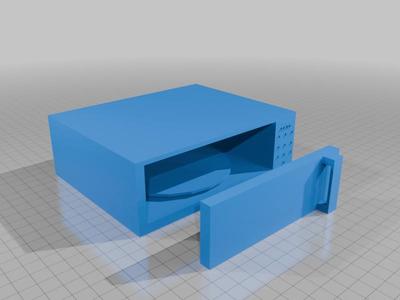 Microwave with door