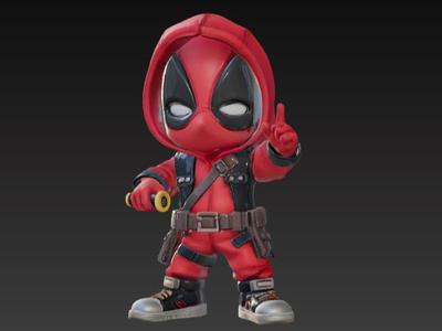 Deadpool Chibi 3D: Ready for Action