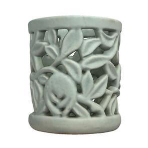 White porcelain pencil case