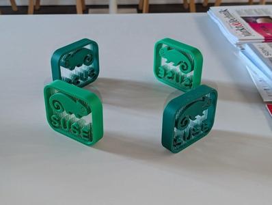 SUSE Logo suspended