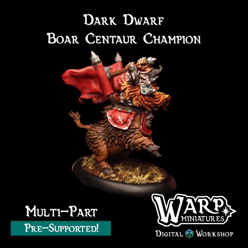Dark Dwarf Boar Centaur Champion
