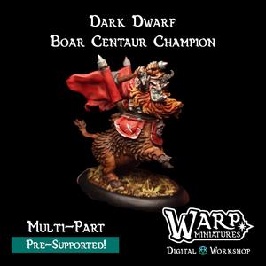 Dark Dwarf Boar Centaur Champion