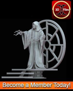 Palpatine Statue - Darth Sidious Star Wars Statue   - 3D Print File STL