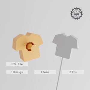 Soccer Jersey Cake Pop Mold, Sportswear-Inspired 3D Print, Football Attire, Game Shirt Design, 2-Piece Set PRODUCT_1259