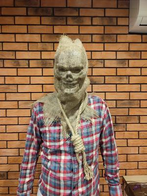 Skull mask for scarecrow costiume