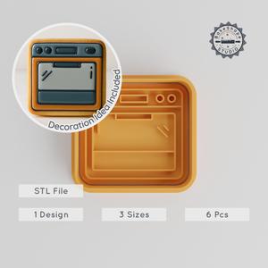 Oven Shape Cutter & Stamp Set, 6-Piece Cookie & Fondant Mold, S/M/L Sizes, Kitchen Cooking Tool PRODUCT_749