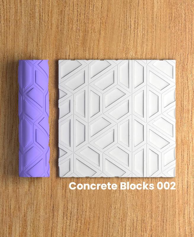 Collection Tumbleweed | Concrete Blocks 002 | Polymer Clay Seamless Texture Roller