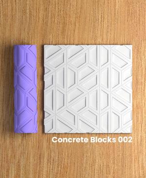 Collection Tumbleweed | Concrete Blocks 002 | Polymer Clay Seamless Texture Roller