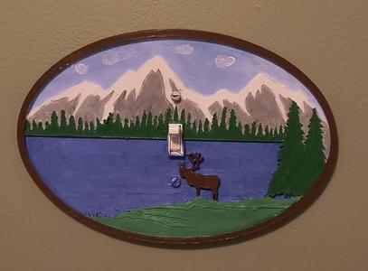 Mountain Theme Light Switch Cover