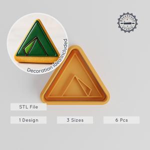 Tent Cookie Cutter & Stamp Set, Adventure & Camping Shelter, 6 Pc, Fondant & Cookies, S/M/L Sizes PRODUCT_526